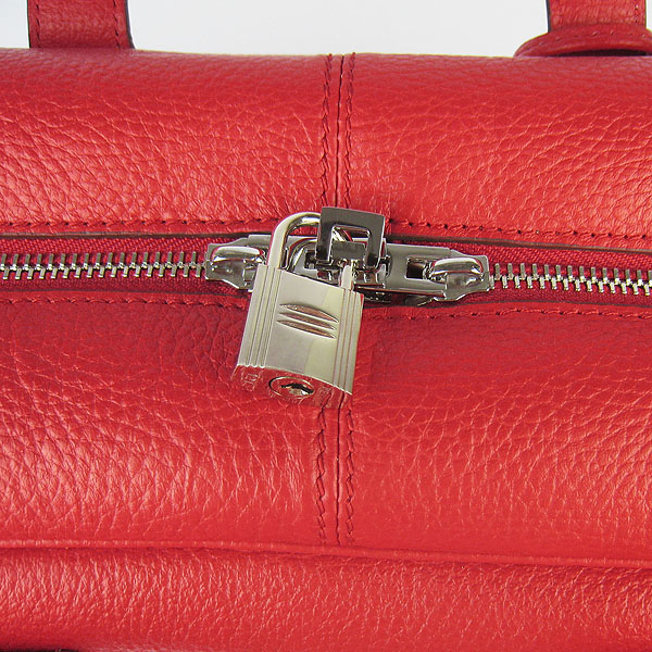 Best Replica Hermes Victoria Cowskin Leather Bags 2010 Red H2802 - Click Image to Close